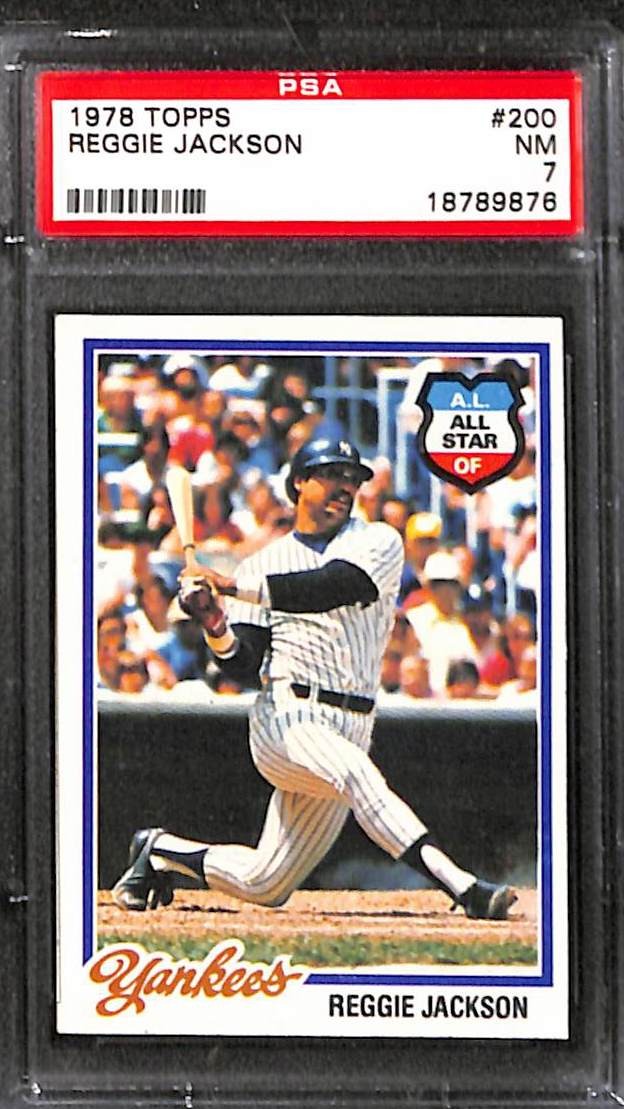1978 Topps #200 Reggie Jackson PSA 7 NM 18789876 