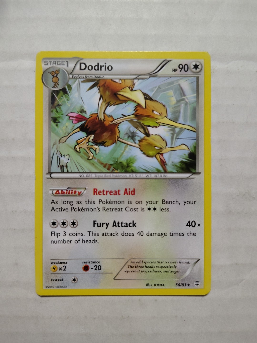 Dodrio 56/83 Generations Regular Pokémon Card TCG
