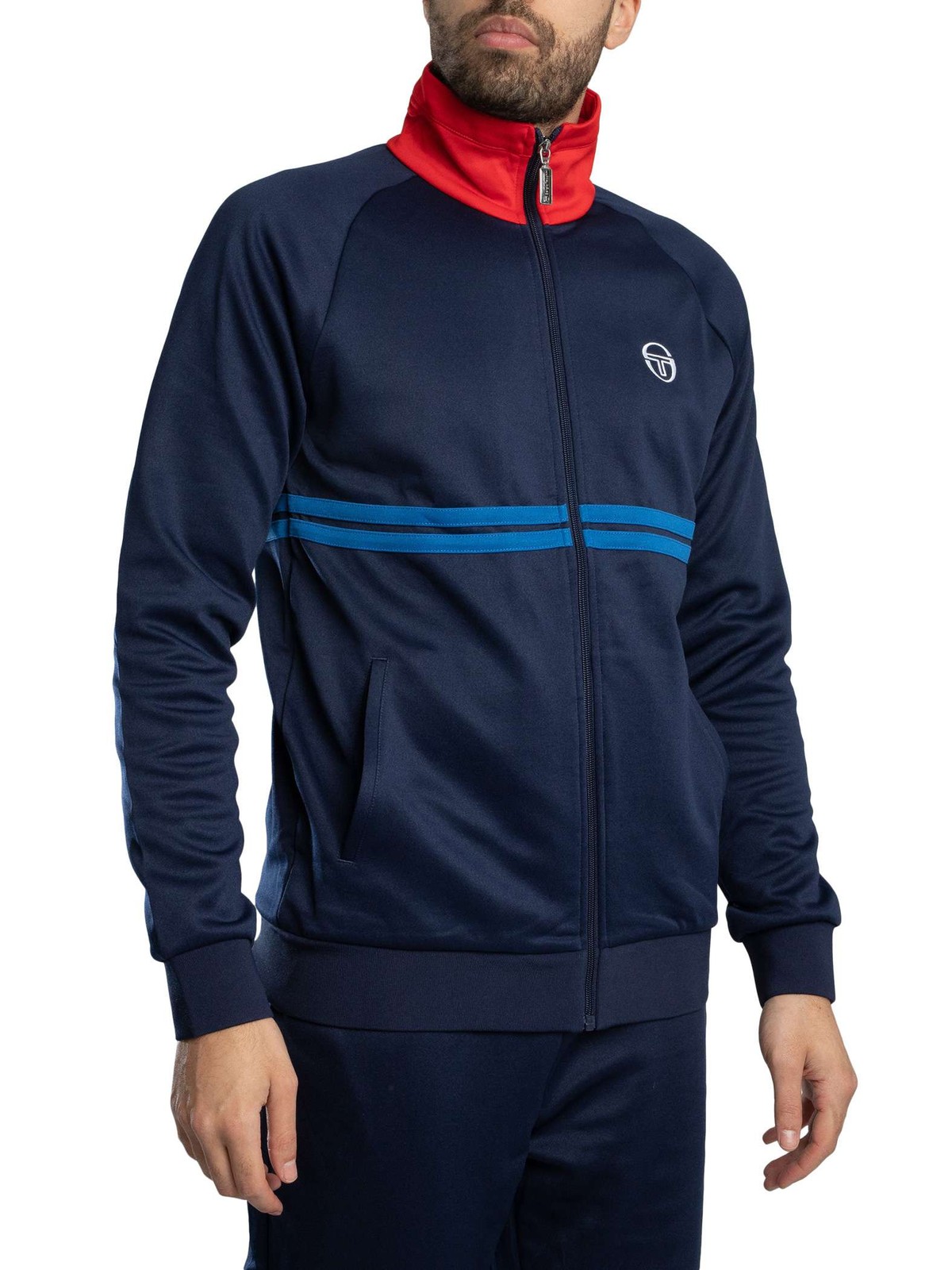 Sergio Tacchini Dallas Track Jacket, Maritime Blue/Adrenaline Rush/Nautical - M - Image 5