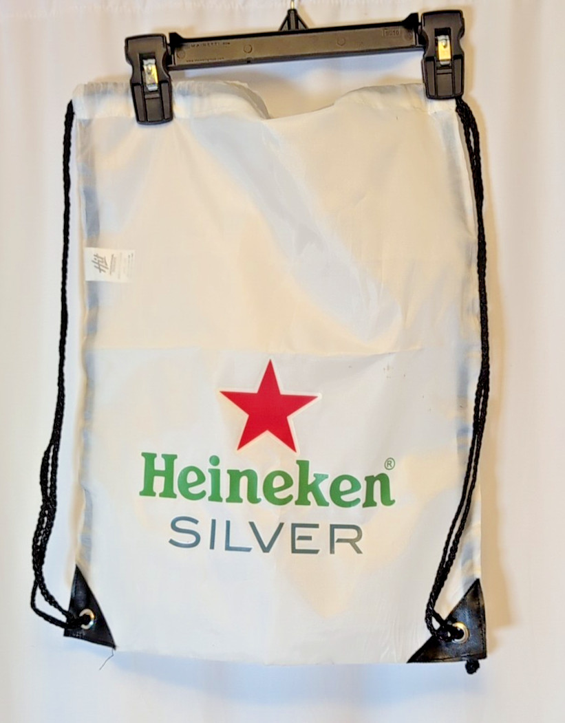 Heineken Silver Drawstring Bag