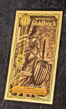 25X 1 WASHINGTON DC Goldback Aurum Gold Foil Note 1/1000 oz 24kt .999 Fine GOLD