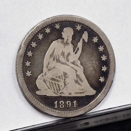 1891 Liberty Seated Quarter - VG (#61167-L)