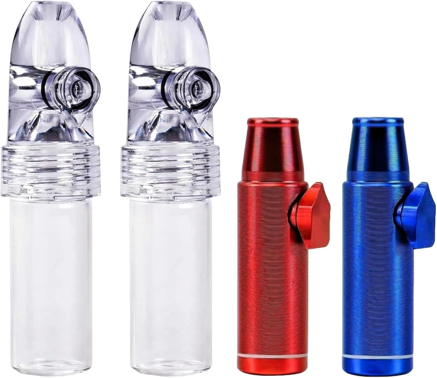 4 Pack Mini Pepper Shaker Premium Metal Spice Dispenser and Sweetener Portable T