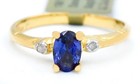 GENUINE 0.64 Cts BLUE SAPPHIRE & DIAMOND RING 10K SOLID GOLD - Free Appraisal
