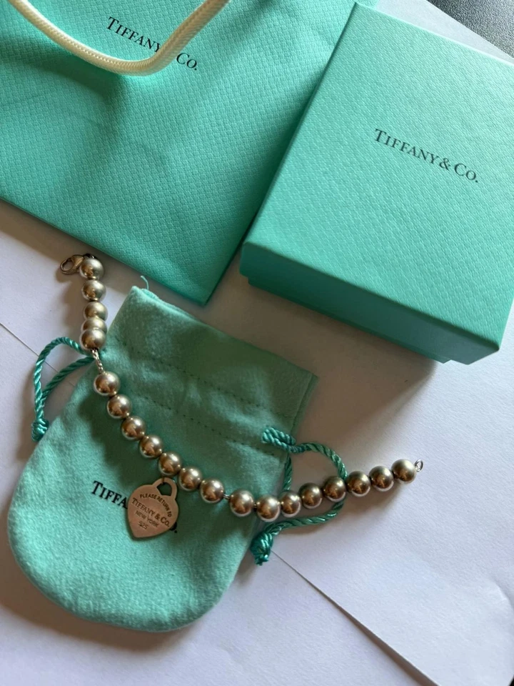 BRACCIALE TIFFANY & CO ARGENTO COLLEZIONE RETURN TO TIFFANY CUORE TIFFANY&CO - Immagine 3 di 4