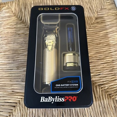 BaBylissPRO GoldFX Cordless Rechargeable Battery T-Blade Trimmer FX799G NEW 