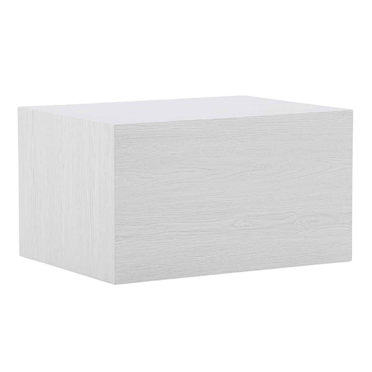 Table basse York 80cm blanche facile à nettoyer pour petits salons