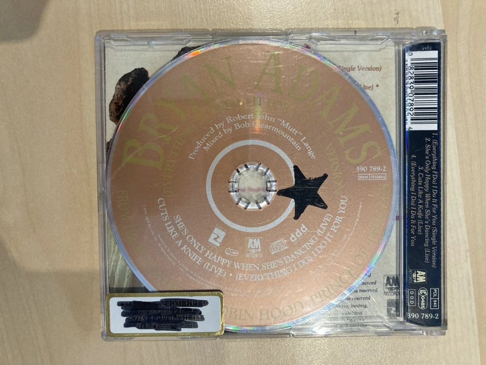 Bryan Adams (Everything I Do) I Do It For You - Maxi CD - Bild 4 von 4