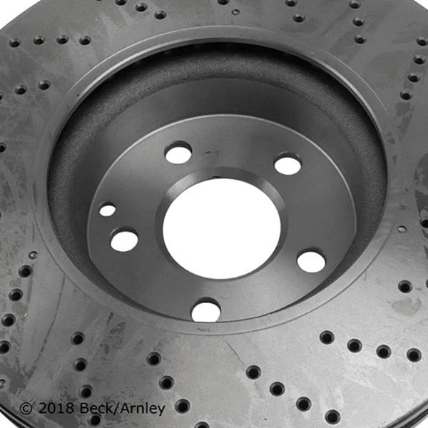 For Mercedes-Benz E400 13-16 TRUE Metal Premium Drilled Vented Front Brake Rotor Foto 4 de 4