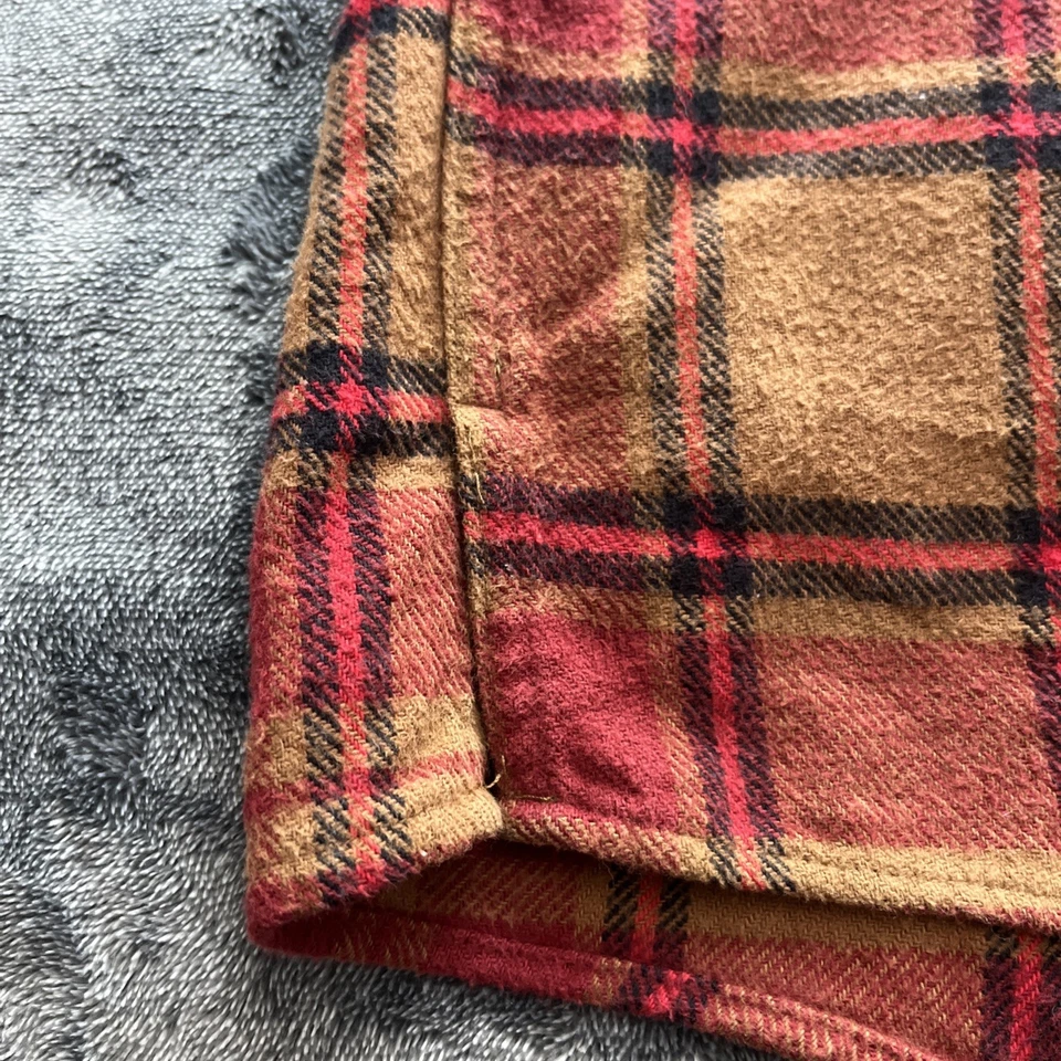 Bills Caquis Franela Algodón Bolsillos a Cuadros Talla M Otoño Colores Abotonados Unisex Foto 4 de 4