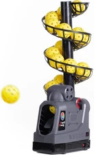 681PBH Pickleball Machine with Auto Swing, 3 Angles & 4 Speeds Grey 