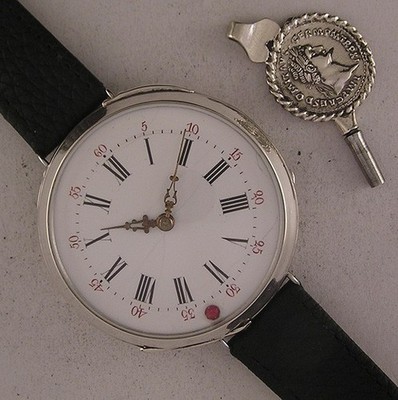 150 Years Old AMAZING SILVER Cylindre French Wrist Watch Perfect Fully Serviced