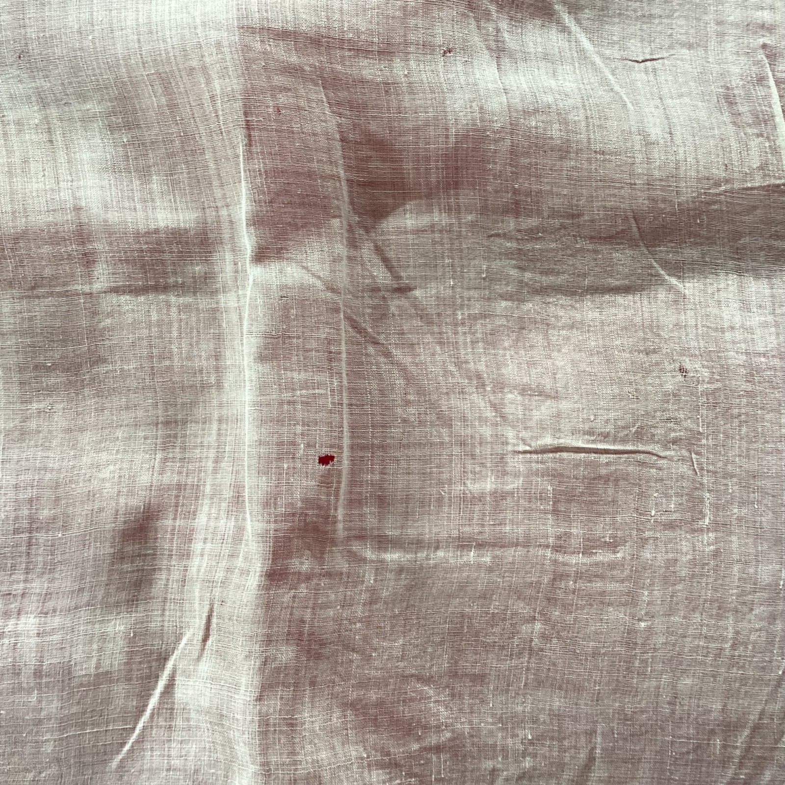 Antique Lace Embroidered Linen Wedding Handkerchief