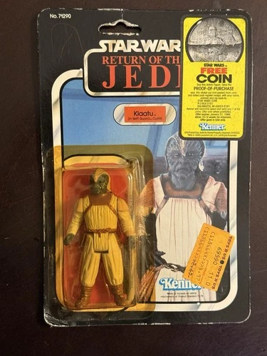 Vintage Star Wars Klaatu Skiff Guard MOC 77-back  ROTJ Sealed Carded Kenner