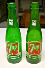 Vintage 1950s 1960s 7up Bottles 7 Oz Denver, Colorado