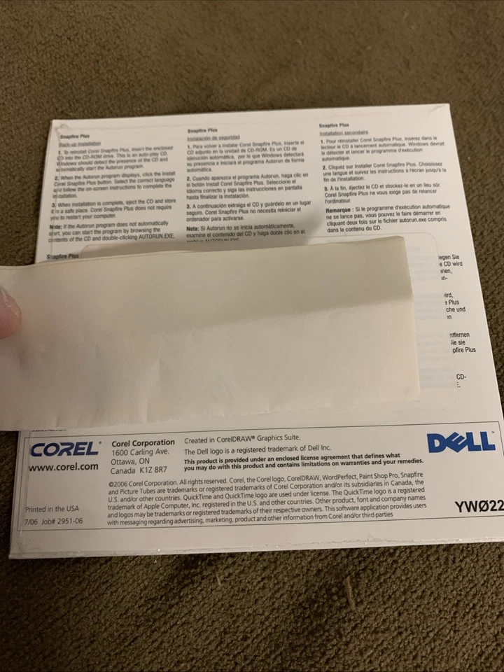 Corel Snap fire Plus New Sealed Vintage Software Computer Image - Image 4 of 4