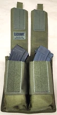 BLACKHAWK DOUBLE Mag Pouch OD Green STRIKE 37CL88OD 4 magazines Molle mount NEW