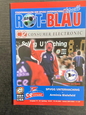 II. BL 2001/02 SpVgg Unterhaching-Arminia Bielefeld 01.04.2002 Harry Deutinger
