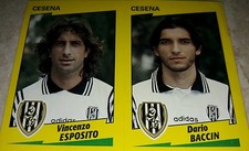 FIGURINA CALCIATORI PANINI 1996/97 CESENA 409 ESPOSITO BACCIN ALBUM 1997