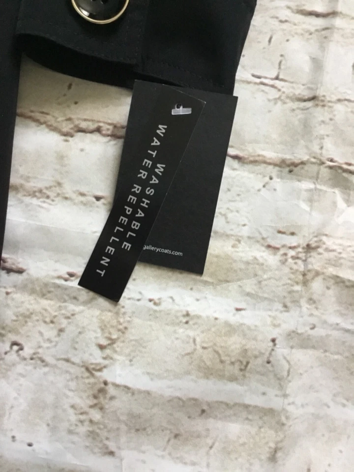 Gallery New York Women's Belted Trench Raincoat Size M #627-R - Image 4 of 4