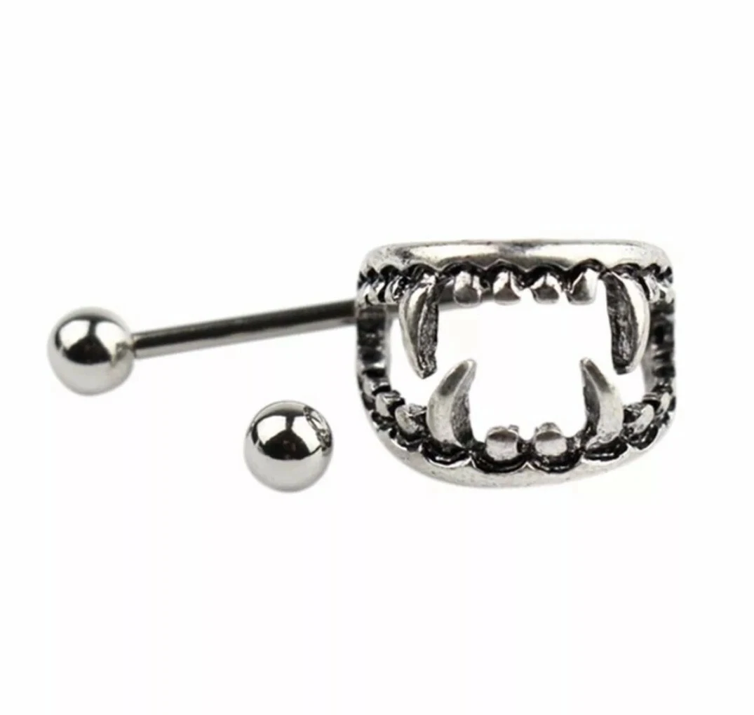 Vampire mouth nipple sale ring