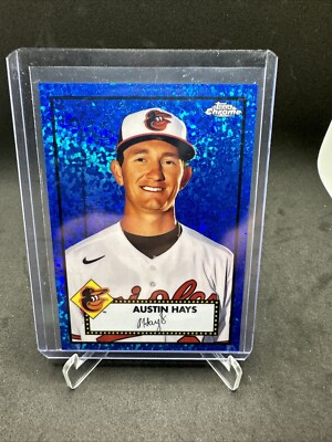 AUSTIN HAYS 2021 Topps Chrome Platinum BLUE MINI-DIAMONDS 098/199