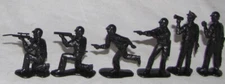Processed Plastic (Tim-Mee Toys) plastic  reissue S.W.A.T. figures in black