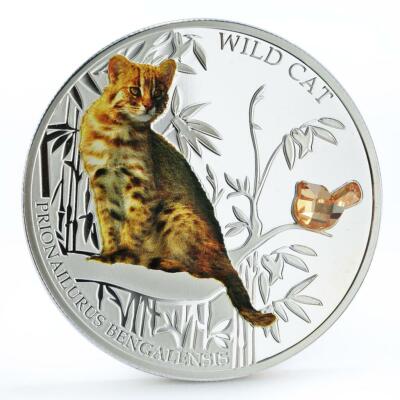 Somali Fluffy Cat 2ドル銀貨 Fiji 2 dollars Small Cats series Somali Fluffy Cat Pet