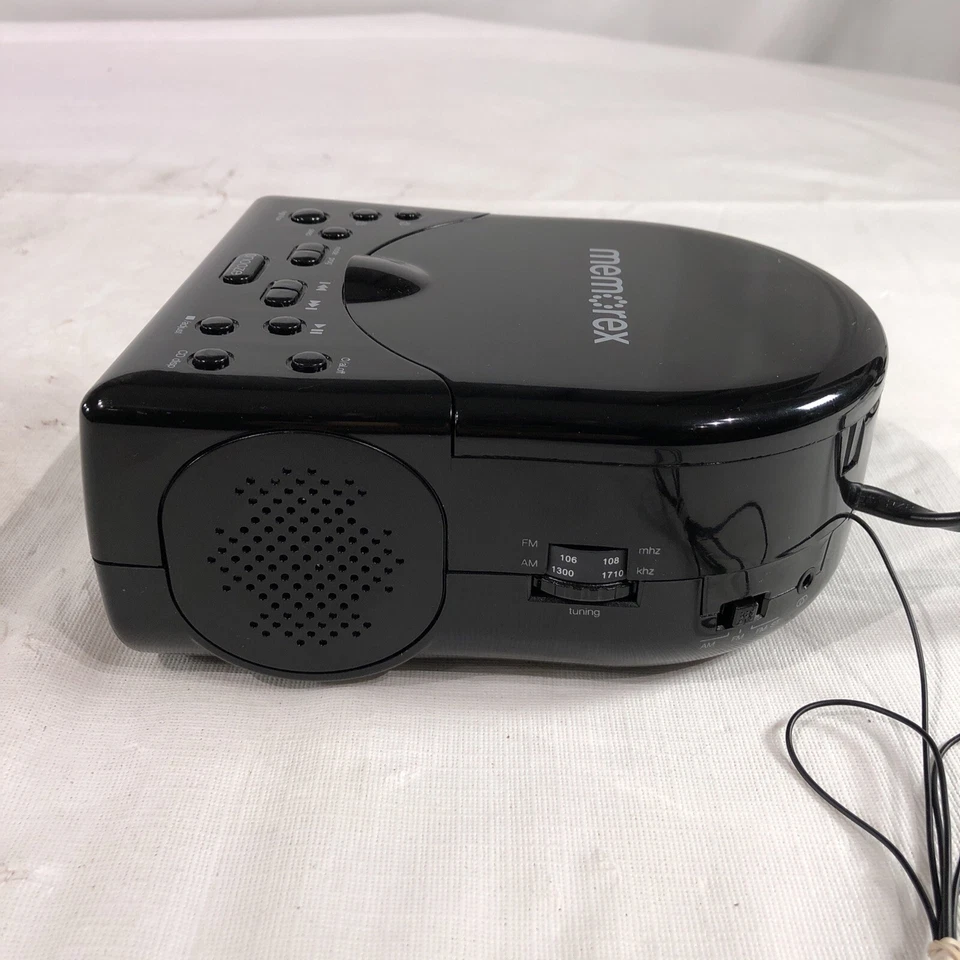 Memorex Snooze Sleep Functions Alarm Clock AM/FM Radio CD Player MC7223 Tested - Image 4 of 4