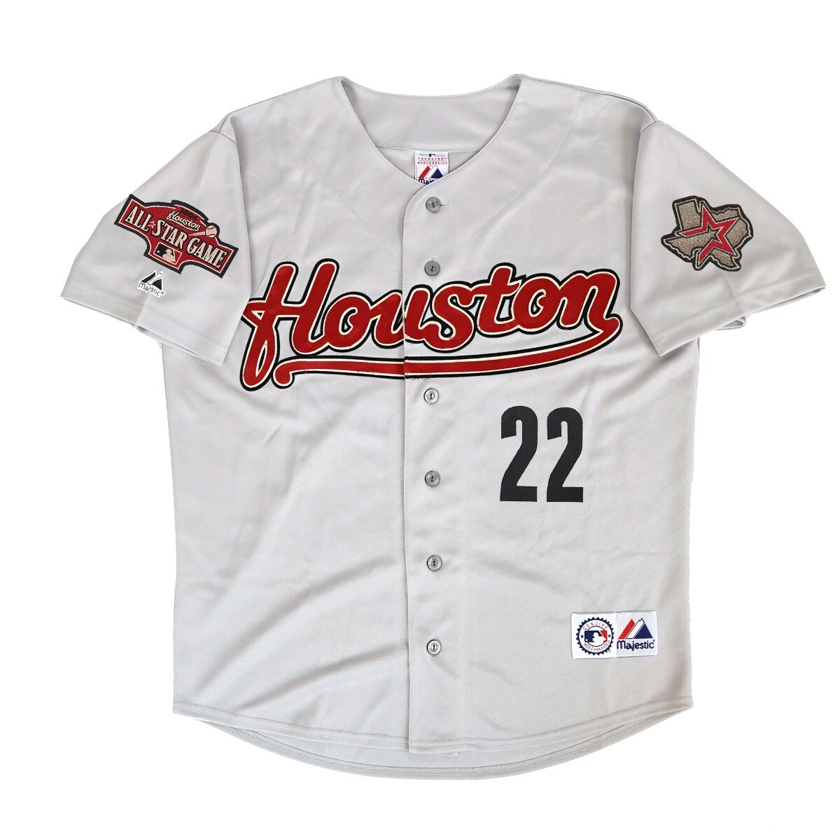 Roger Clemens 2004 Houston Astros Grey Road Men's Jersey w/ All