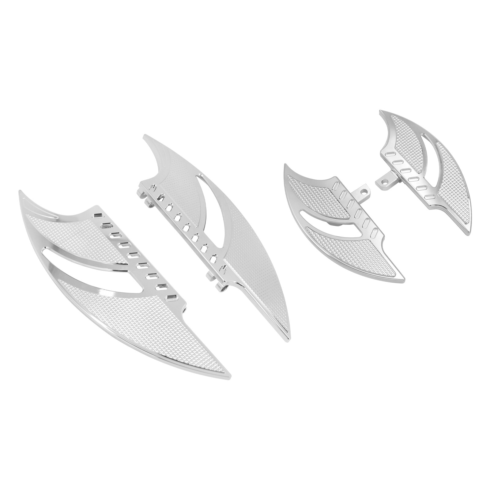 Chrome Driver Passenger Floorboards Foot Pegs For Harley Touring Road King Glide