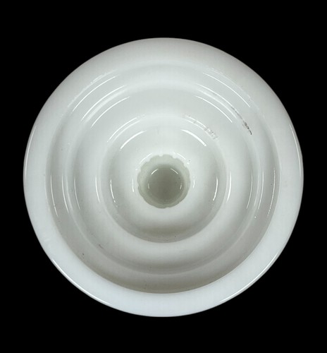 Kerzenständer Wirbeldesign aus weißem Milchglas  - Bild 3 von 6