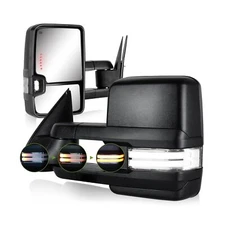 Switchback Towing Mirrors for 2003-2007 Chevy Silverado GMC Sierra with Dynam...