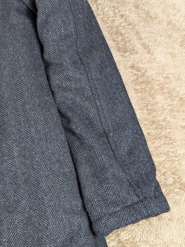 Nellystella Girls' Wool Blend Coat Size 10 Navy Blue Herringbone Gold Buttons - Picture 23 of 24