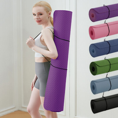 190×80×0.6cm Yogamatte Fitnessmatte Sportmatte Gymnastikmatte Pilatesmatte
