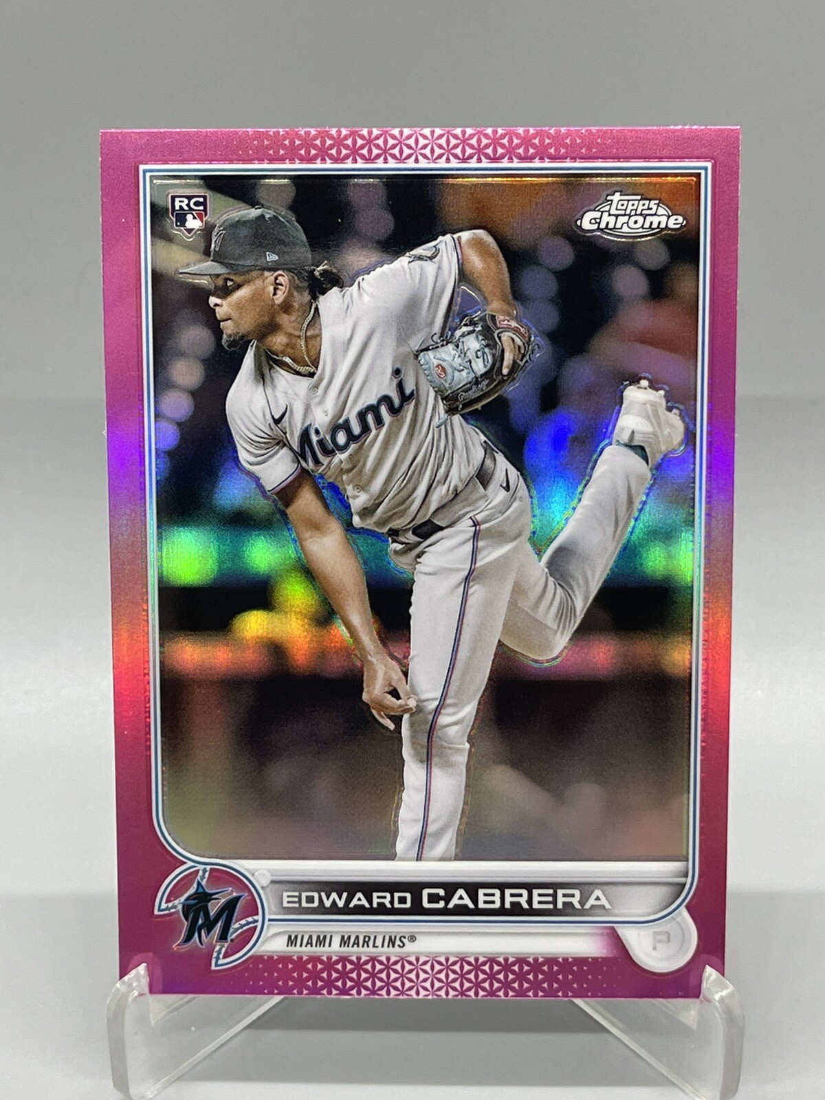 Edward Cabrera 2022 Topps Chrome RC Rookie PINK REFRACTOR