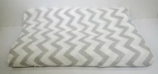 Cotton Breastfeeding Nursing Cover Newborn Wrap Blanket Grey Chevrons TF