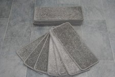 14 Grey Glitter Carpet Stair Treads Stain Free Grey Sparkle Pads! 14 Large Pads