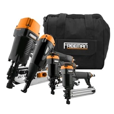 Freeman P4FRFNCB 4-Piece Pneumatic Framing and Finishing Kit w/Bag *Mfr Direct*