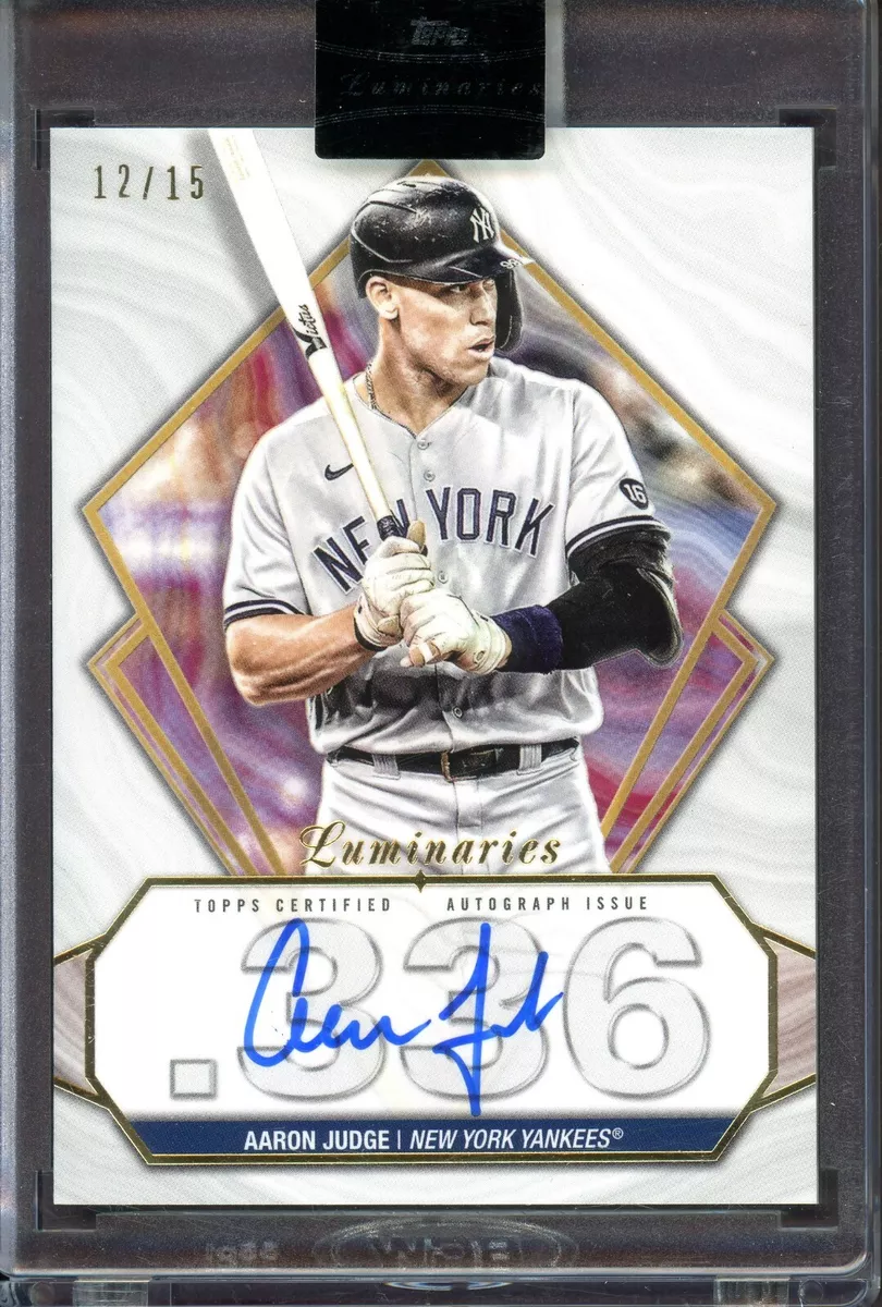 AARON JUDGE 2022 Topps Luminaries Baseball Hit Kings Autograph ...