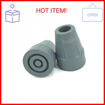 Rubber Cane Tips Replacement for 3/4 Inch Walking Canes 100% Natural Rubber (Pac
