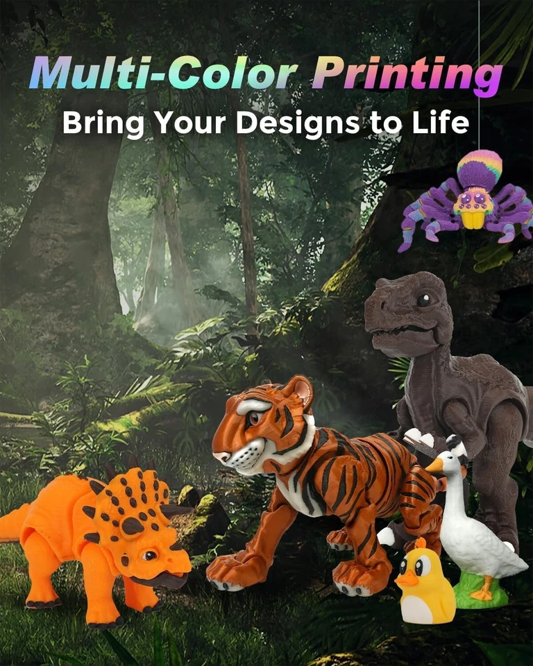 FLASHFORGE AD5X Multi-Color 3D Printer Max 600mm/s Print Auto Leveling Core XY - Image 4 of 4