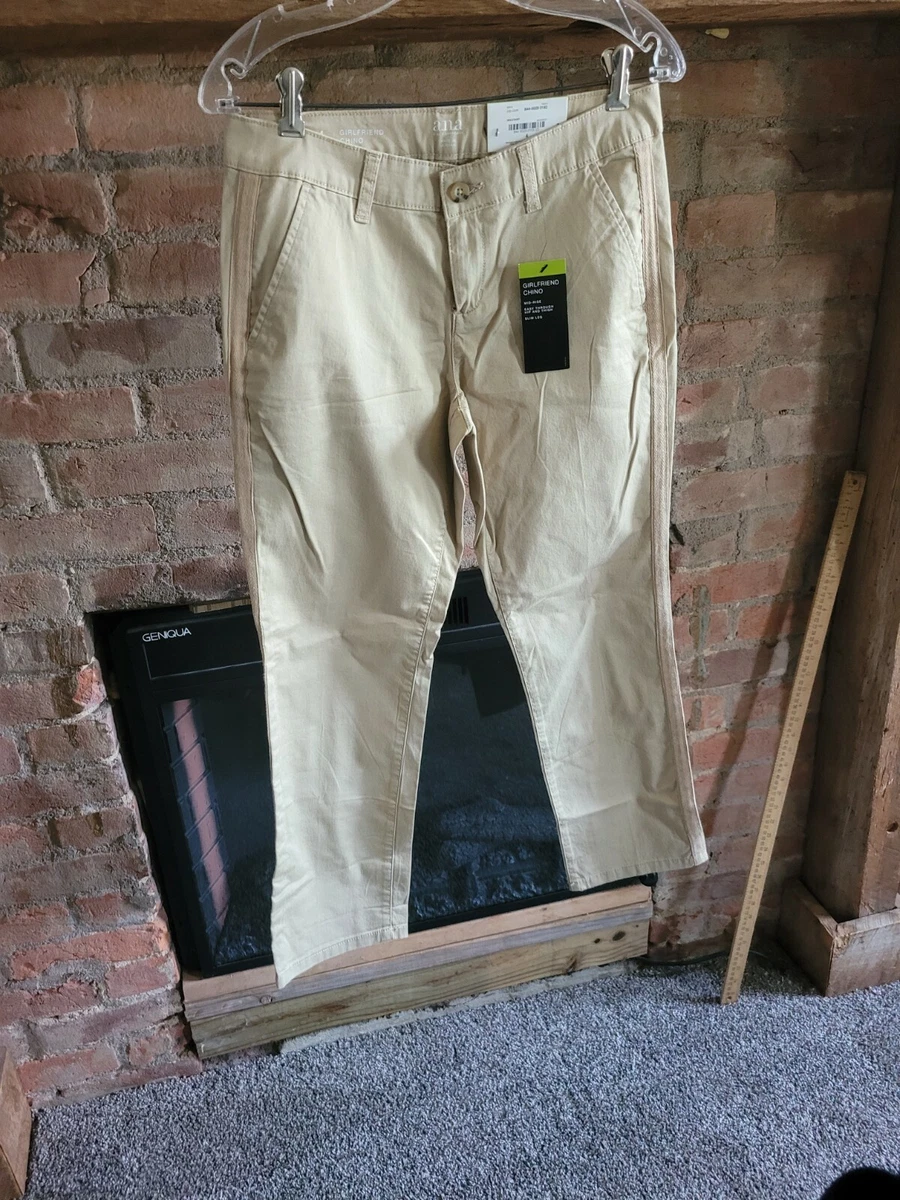 a.n.a Girlfriend Chino Women's Size 4 Slim Leg Pants Color Gold Dust NWT  $37