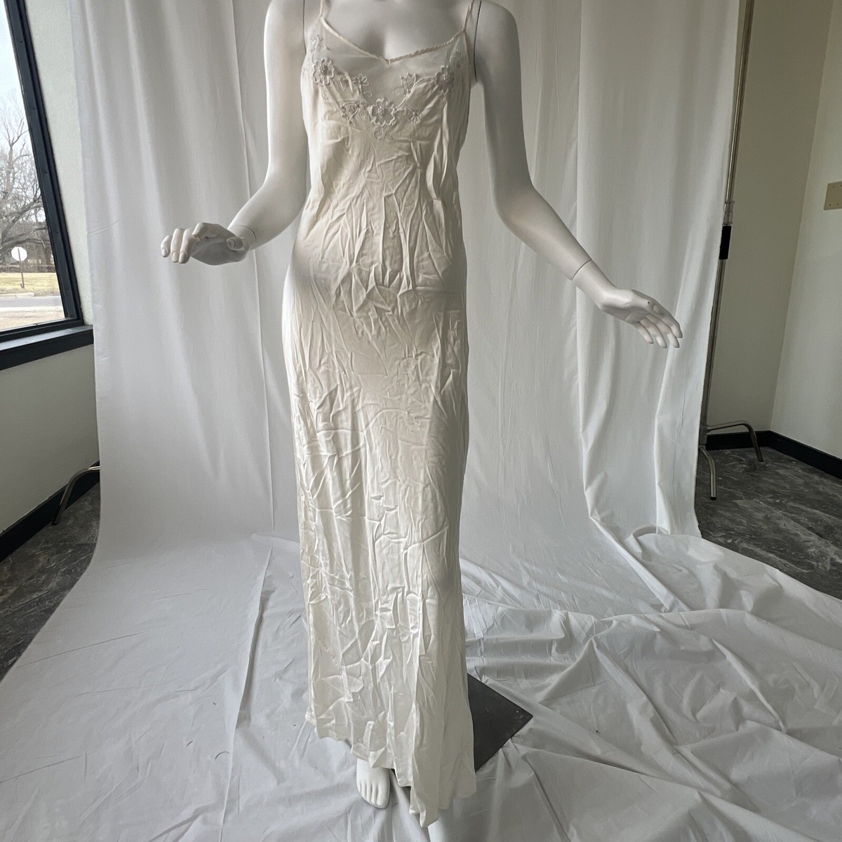 Early 2000s Victoria's Secret 100% Silk Long Nightgown Size L | eBay