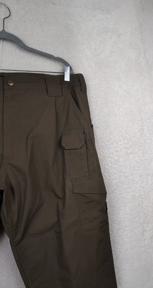 Pantalones tácticos de carga CQR para hombre 40/30 marrón mezcla de algodón ajuste regular Foto 3 de 4