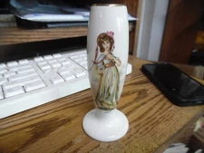 Vintage "Pinky" Lawrence vase handcrafted by Lord Nelson Pottery -5"  tall