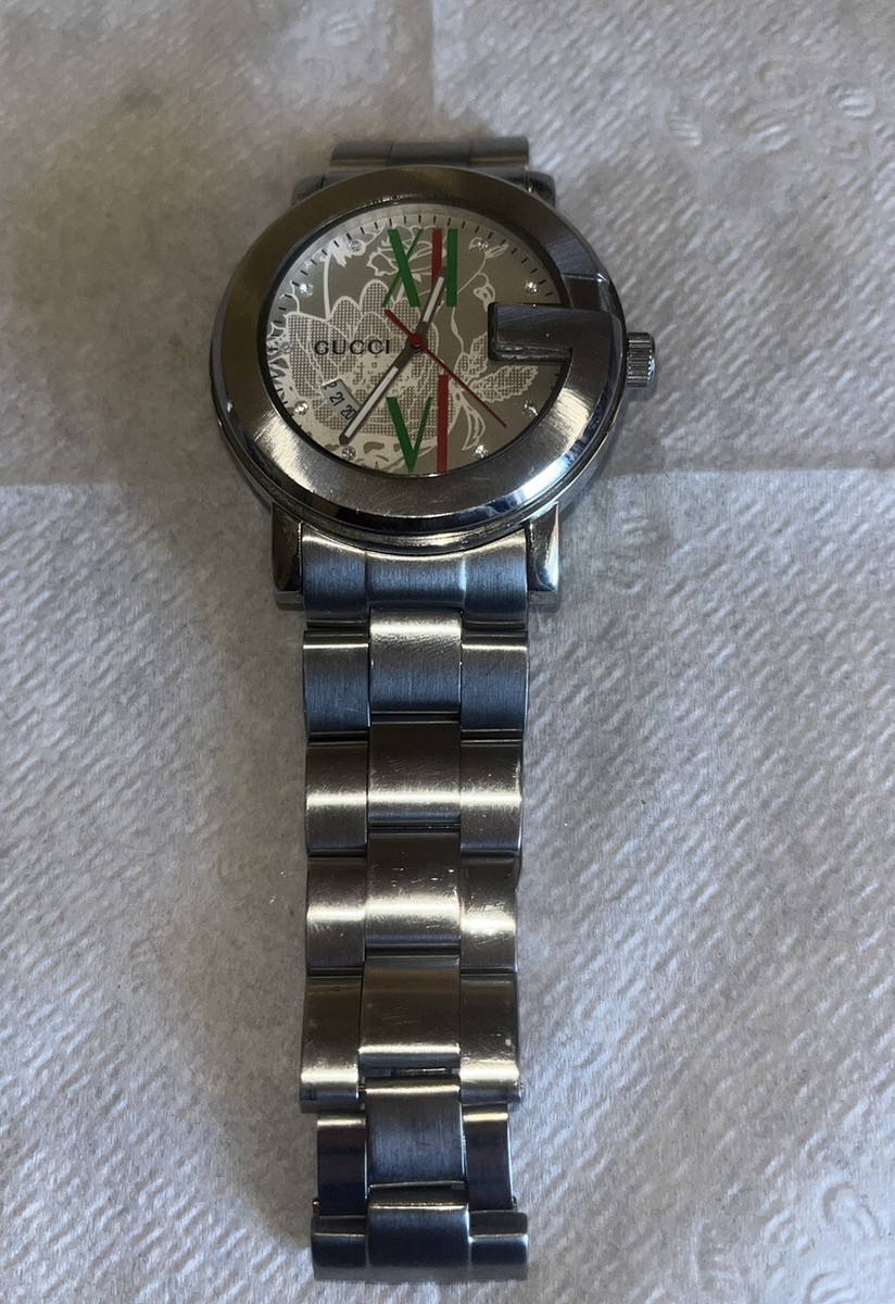 GUCCI 101M chrono 完動品 Gucci Watch G-Chrono 101M Stainless Steel/ Water Resistant