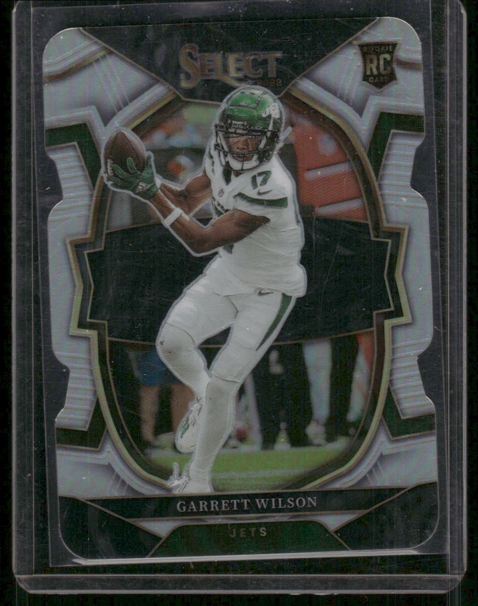 GARRETT WILSON 2022 Panini Select Silver Prizm Die Cut Rookie #88 New York Jets