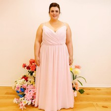 Hayley Paige Pink Occasions Wedding Gown Dress size 14