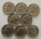 1977 P Roosevelt Dime 8-Coin Lot